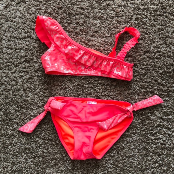 Limited Too Other - Limited Too Shiny Red/Orange Bikini